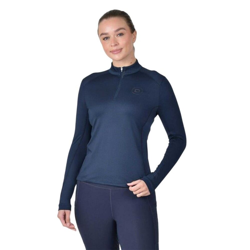 Dublin Womens/Ladies Logo Long-Sleeved Top / Navy